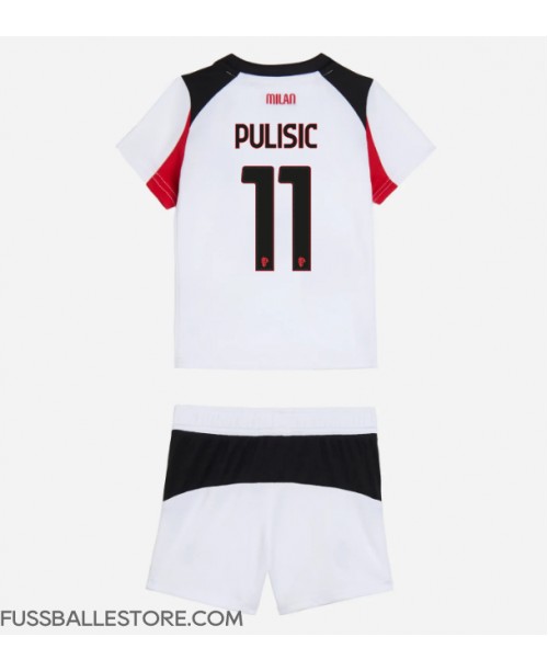 Günstige AC Milan Christian Pulisic #11 Auswärts Trikotsatzt Kinder 2025-26 Kurzarm (+ Kurze Hosen) Günstige AC Milan Christian Pulisic #11 Auswärts Trikotsatzt Kinder 2025-26 Kurzarm (+ Kurze Hosen)